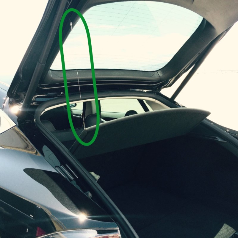 Abstract Ocean Hutablagen-Lift für Model S