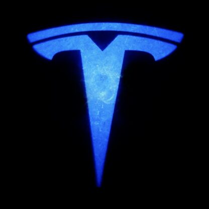 Tesla Emblem Rot Türbeleuchtung - Turbeleuchtung